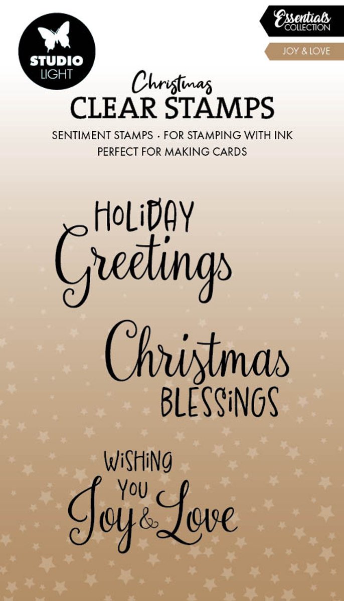 Clear stamps joy & love - Essentials nr. 852
