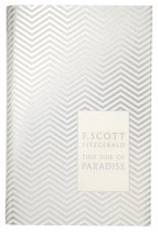 Boek 'This Side Of Paradise' met zilveren visgraatpatroon op de kaft.