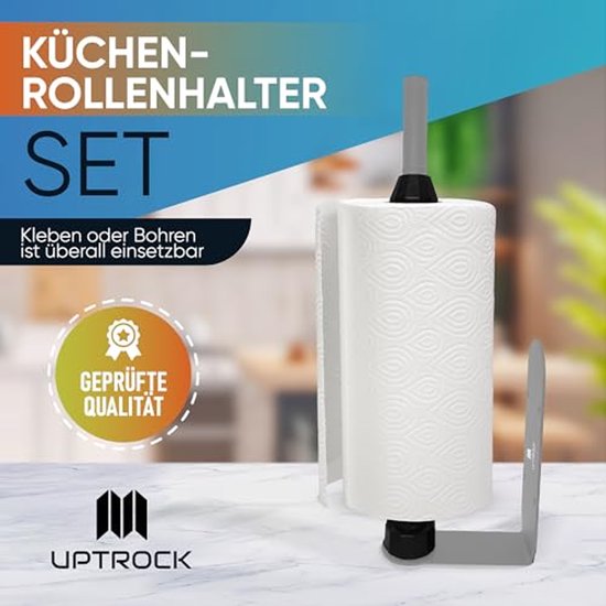 Keukenrolhouder Met Zuignappen Voor Op Het Werkblad, Met Basis Voor Bediening Met Een Hand Vrijstaande Zewa Rolhouder Keukenrolstandaard Geschikt Voor Gebruik In De Keuken En Badkamer
