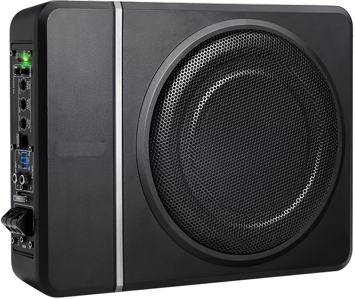 8" 240W Subwoofer voor Onder de Stoel In de Auto, Slanke Actieve Subwoofer voor Onder de Stoel, Low-Profile Audio met Ingebouwde Versterker, Hoge/Lage Ingang en Volumeregeling, voor SUV's – foto 2