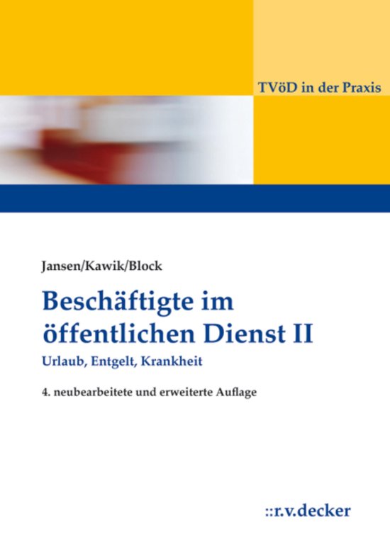 TVöD in der Praxis - Beschäftigte im Öffentlichen Dienst  ... - cover