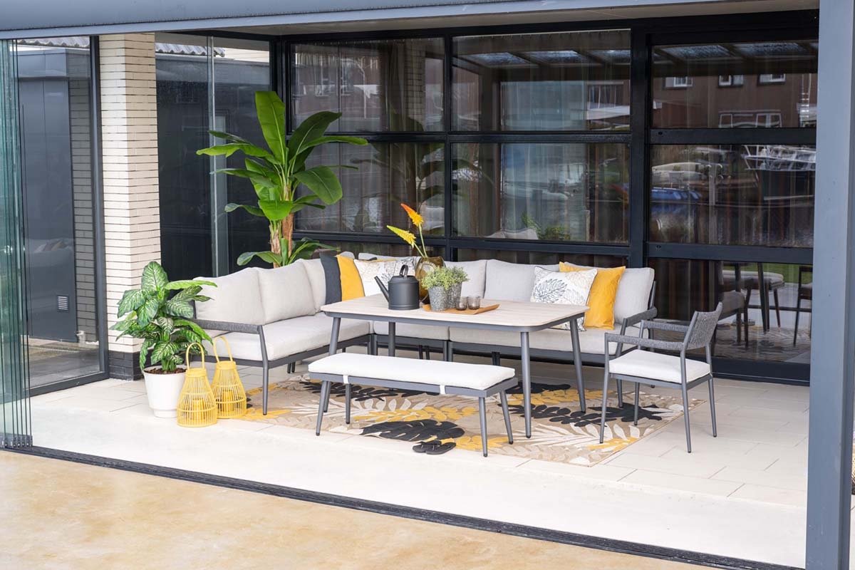 Garden Impressions Barcelona lounge-diningset - 8-persoons - grijs