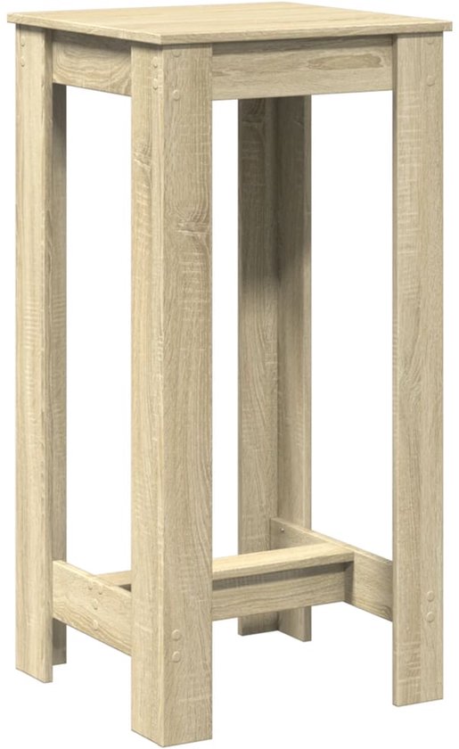 Bartafel 102x70x103,5 cm bewerkt hout sonoma eikenkleurig