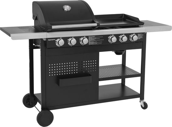 VESUVIO Duo gasbarbecue - 3 branders + plancha 3 branders