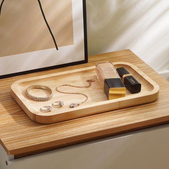 Navaris 2x tray van imitatieleer - Set van 2 imitatieleren organizers - Dienblad voor sleutels, telefoon en portemonnee - Rechthoekig plateau - Beige Navaris 2x tray van imitatieleer - Set van 2 imitatieleren organizers - Dienblad voor sleutels, telefoon en portemonnee - Rechthoekig plateau - Beige