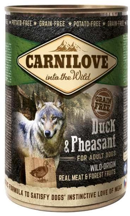 Carnilove Dog Blik Eend & Fazant 6 x 400 g