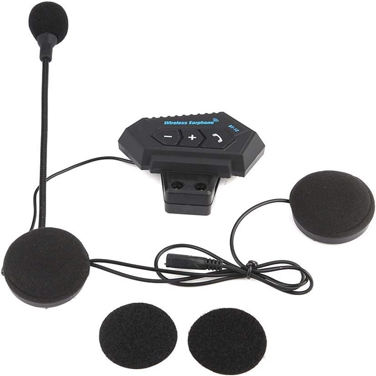 Handsfree motorintercom met Bluetooth-hoofdtelefoon voor helmen - Veilig handsfree bellen en muziek luisteren