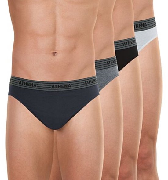 Slips Athena Midislips – Comfort et qualité en lot de 4 - XXL - Sous-vêtements homme - Slips homme