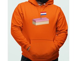 Oranje Koningsdag Hoodie Tompouce - MAAT L - Feestkleding & Carnavalskleding