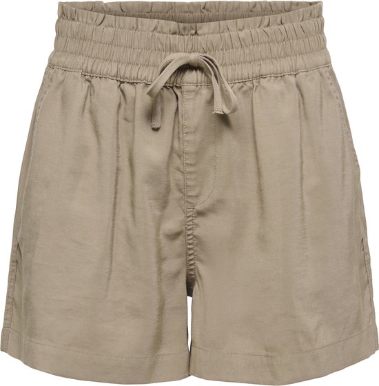 Only Broek Onlaris Life Pull Up Shorts Wvn Cc 15364117 Taupe Gray Dames Maat - S