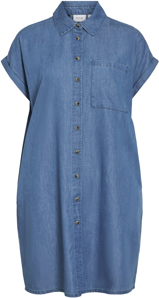 VILA - VINORI S/S SHIRT DRESS - NOOS Dames Jurk