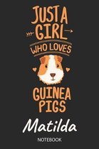 Just A Girl Who Loves Guinea Pigs - Matilda - Notebook