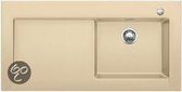 Opbouw spoelbak Blanco Modex. Champagne 518333. Draaiknopbediening.