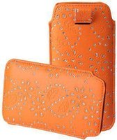 Bling Bling Sleeve voor uw Samsung Galaxy S4 I9500 I9505, Oranje, merk i12Cover