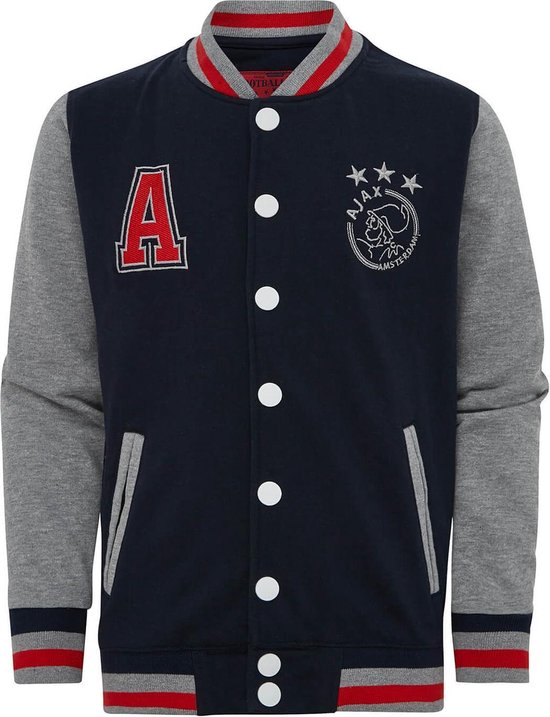 Ajax Baseball Jacket Junior - Blauw - Maat 116 | bol.com