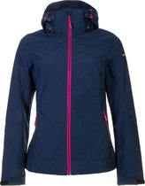 Icepeak Sandy Softshell Jas Dames Sportjas performance - Maat 36  - Vrouwen - blauw/roze