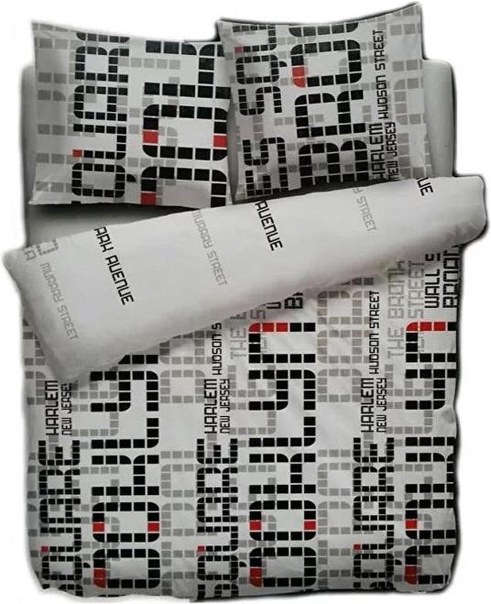 Face2Face Maddison Dekbedovertrek - Litsjumeaux - 240x200/220 cm - White