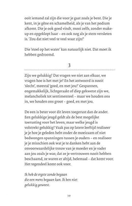 Een gedicht met tekst in het Nederlands, beginnend met 'ooit iemand zal zijn die voor je gaat zoals je bent.'