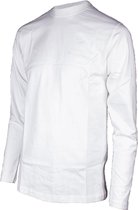 Piva schooluniform t-shirt lange mouwen  jongens - wit - maat XXS/12 jaar