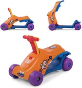 2 in 1 loopauto en step in oranje