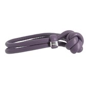 Lavender lamsvacht signatuur damesarmband (19 cm)