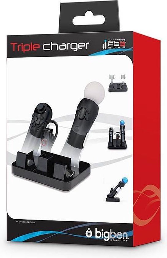 Big Ben - Triple Charger - PS3 Move Docking station - Spelcomputer  oplaadstation | bol.com