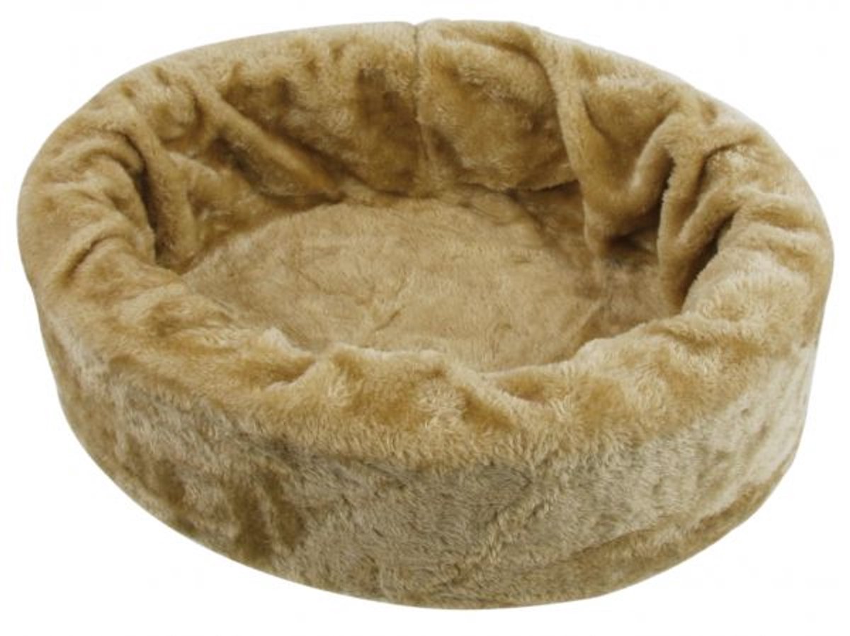 Bol.com Petcomfort Bontmand - Hondenmand/Kattenmand - Beige - 46 x 40 x 13 cm aanbieding