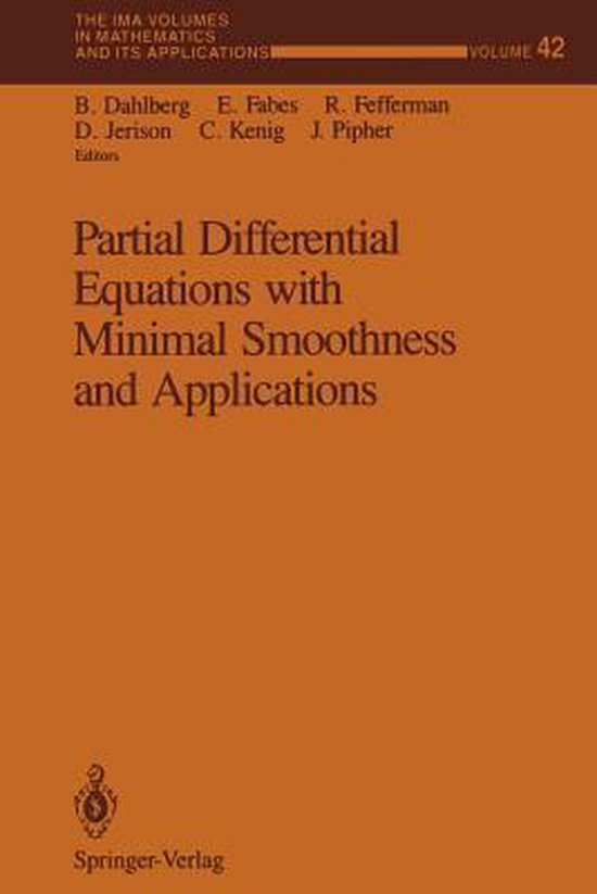 Partial Differential Equations with Minimal Smoothness and A ... - cover