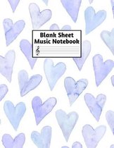 Blank Sheet Music Notebook