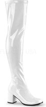 Funtasma Kniehoge laarzen -47 Shoes- GOGO-3000 US 16 Wit