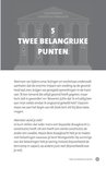 Pagina met de titel "Vijf belangrijke punten" met een afbeelding van een gebouw met pilaren.