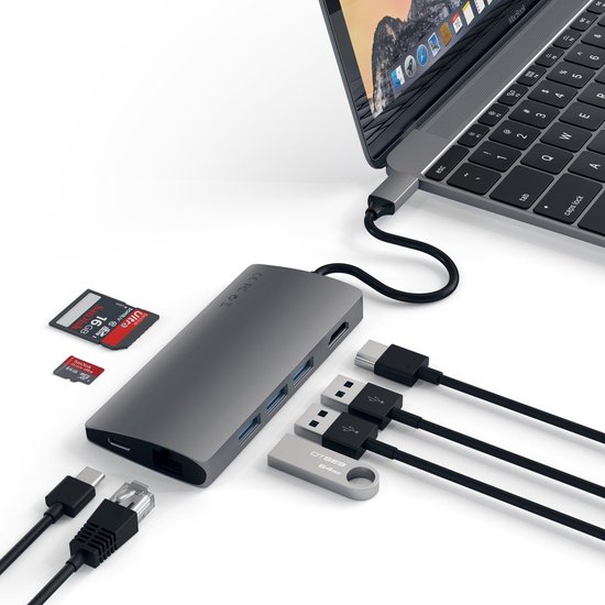 Satechi TYPE-C Multi-Port Adapter 4K Ethernet v2