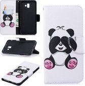 Panda beertje agenda wallet case hoesje Samsung Galaxy J6 Plus