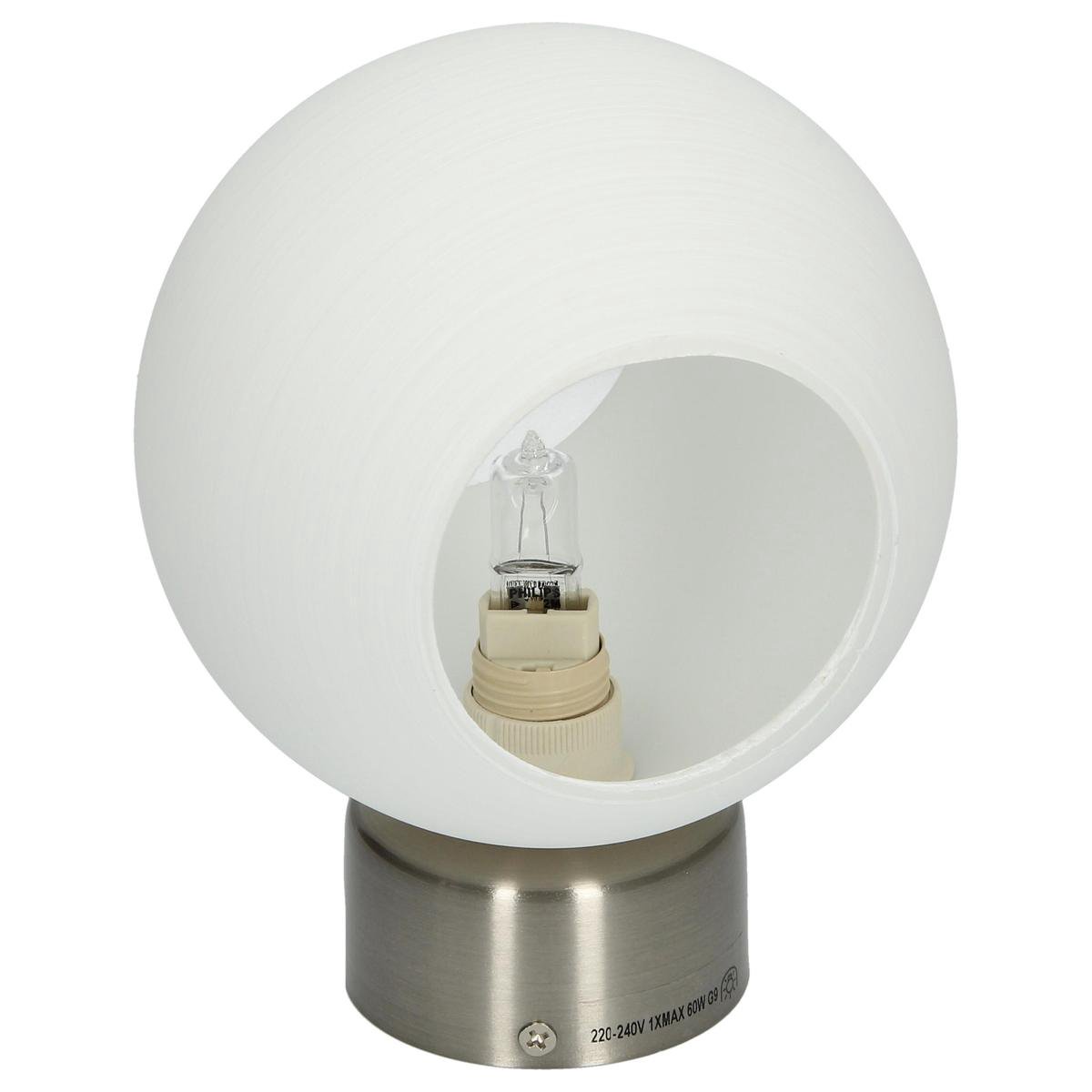 Philips Massive Lucy Ecopower Bol Wandlamp met Melkglas – 18x14x14cm – Inclusief 42 Watt Lamp | Verlichting voor aan de Muur | Licht en Woonaccessoires