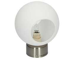 Philips Massive Lucy Ecopower Bol Wandlamp met Melkglas – 18x14x14cm – Inclusief 42 Watt Lamp | Verlichting voor aan de Muur | Licht en Woonaccessoires