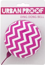 URBAN PROOF Ding Dong - Fietsbel - 80 mm - Chevron Roze