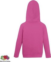 Sweat à capuche Fruit of the Loom Kids - Taille 140 - Couleur Fuchsia
