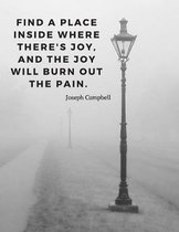 Find a place inside where there's joy, and the joy will burn out the pain.