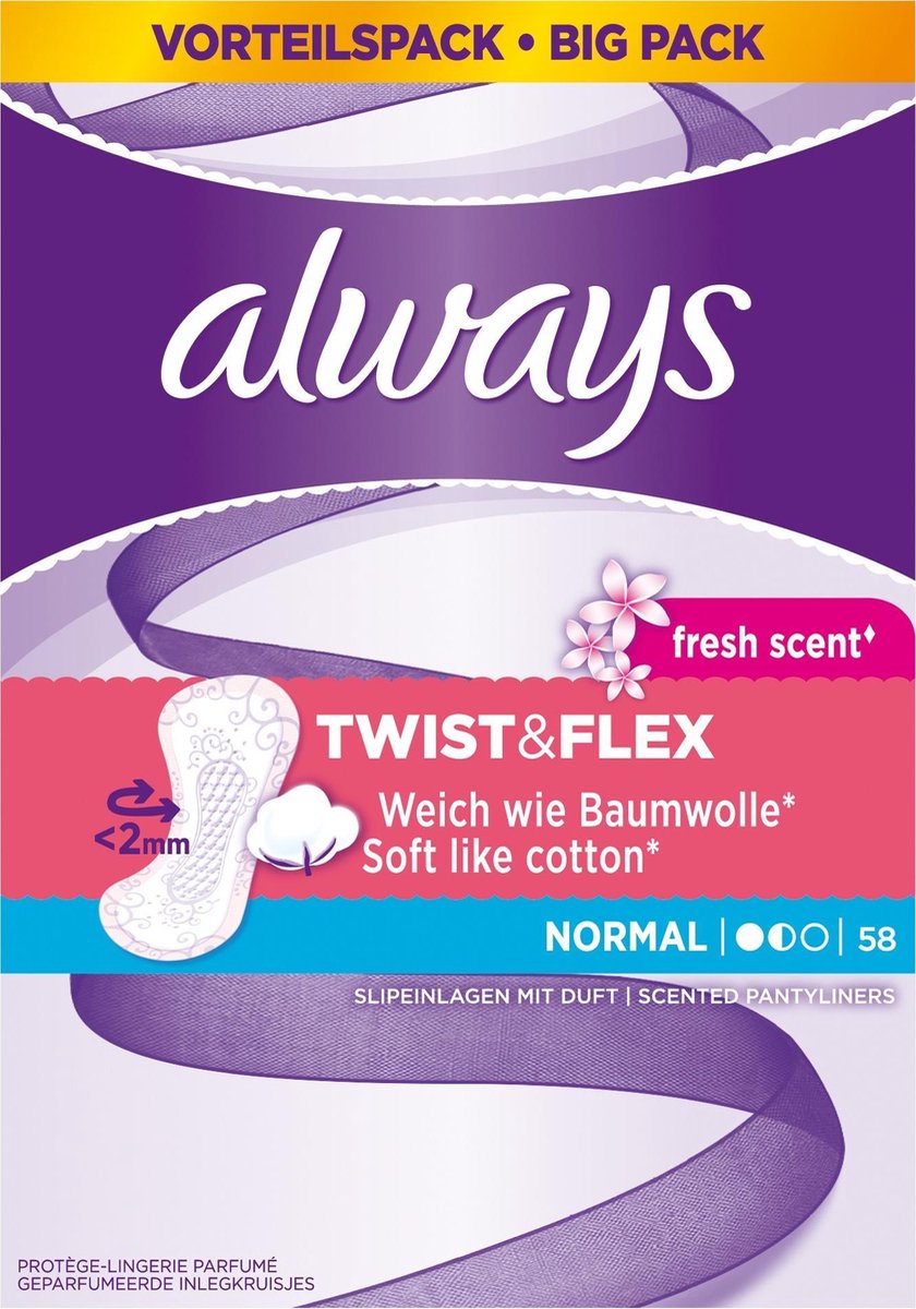 Goedkoopste Always Twist & Flex Normal Fresh - Voordeelpak