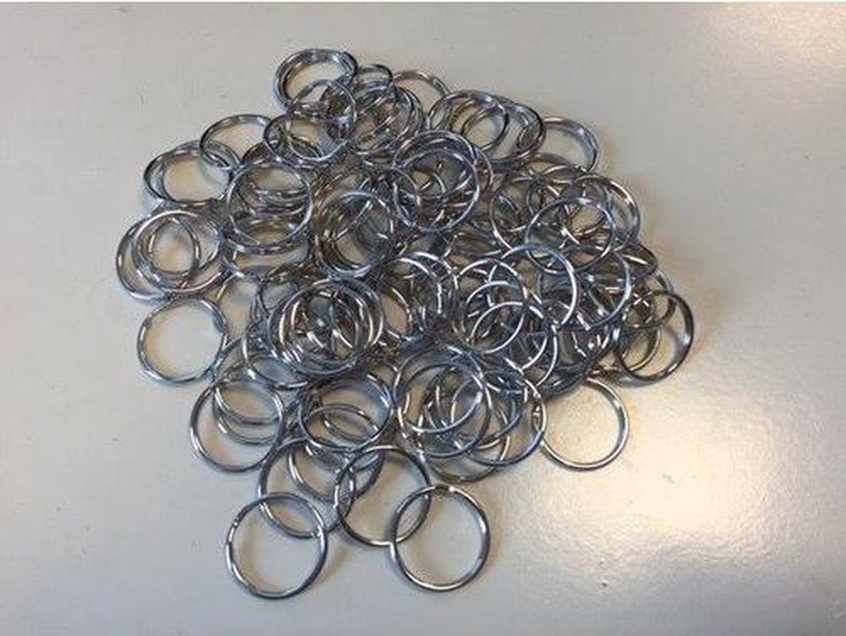 Split Ringen - 25mm - Zilverkleurig - 100 Stuks Value Pack