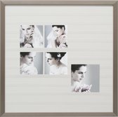 Deknudt Frames multifotolijst S41VD1 G - zilver - gallerina - 50x50 cm