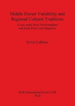 Middle Dorset Variability and Regional Cultural Traditions