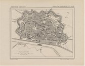 Historische kaart, plattegrond van de stad Middelburg, Stadsplattegrond  in Zeeland uit 1867 door Kuyper van Kaartcadeau.com