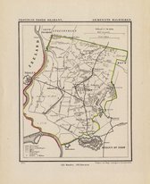 Historische kaart, plattegrond van gemeente Halsteren in Noord Brabant uit 1867 door Kuyper van Kaartcadeau.com