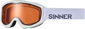 Skibril Sinner Lakeridge - Unisex - Double Lens - Cat.2 - 100% UV Werend - Oranje glas - White