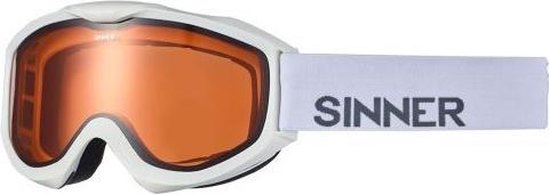 Skibril Sinner Lakeridge - Unisex - Double Lens - Cat.2 - 100% UV Werend - Oranje glas - White