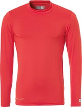 Uhlsport Distinction Colors Baselayer  Sportshirt performance - Maat 140  - Unisex - rood