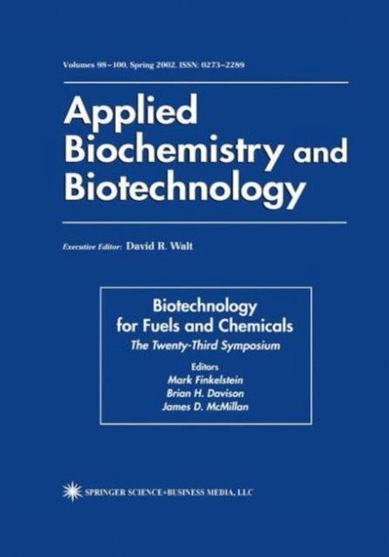Biotechnology for Fuels and Chemicals - cover