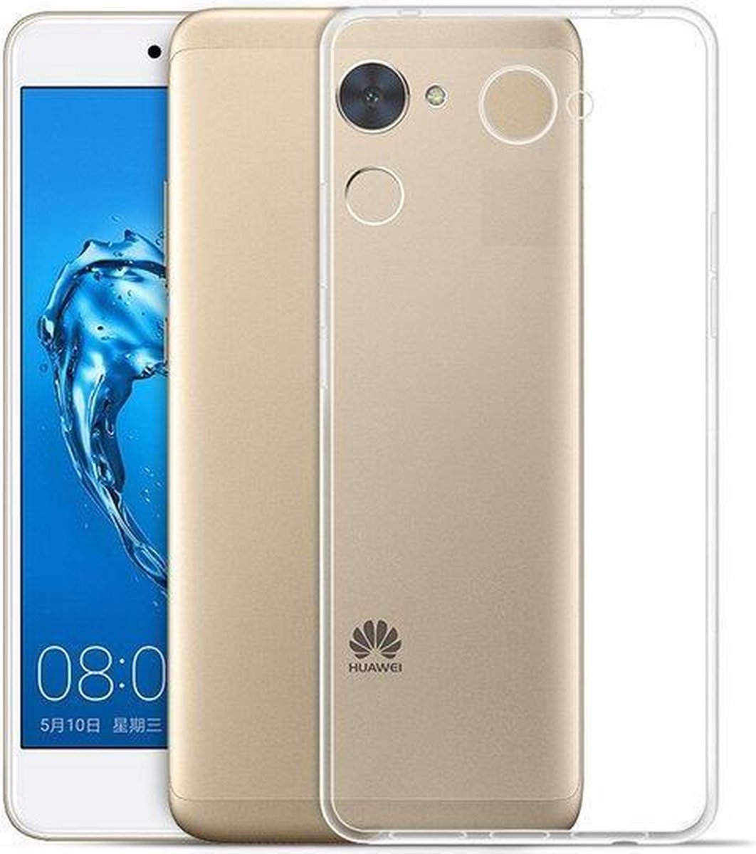 Transparant Siliconen TPU case hoesje Geschikt voor Huawei Y7 Prime
