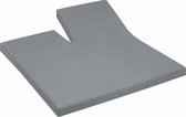 Damai - Hoeslaken split (tot 35 cm) - Katoen - 180 x 200 cm - Grey